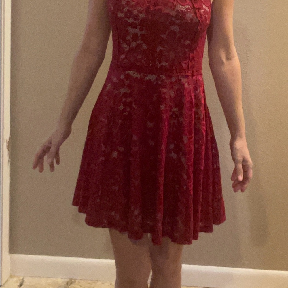Crystal Doll Lace Fit & Flare Dress – Size L